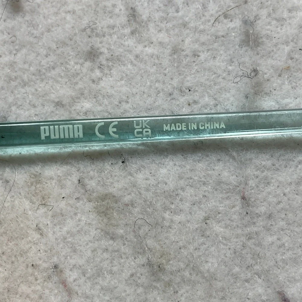 Puma PJ0049OCOS Eyeglasses Kids Clear Teal  Rectangular Frames 49-16-135